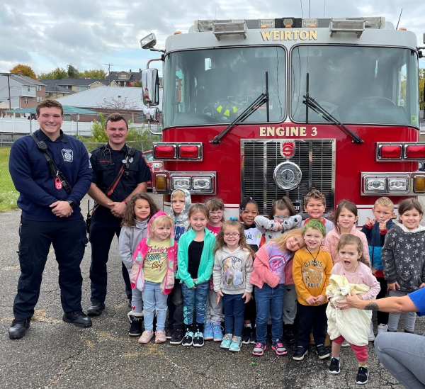 Photo for Pipinos 3 Pre-K     Visits Weirton Fire Department
